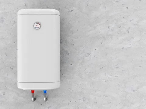 Water heater on the wall