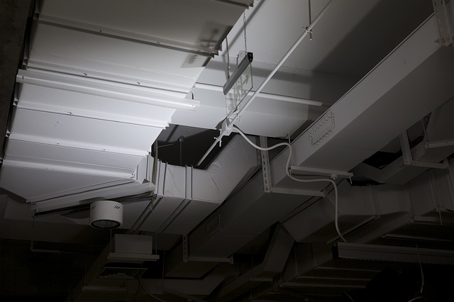 ventilation ducts inside a building