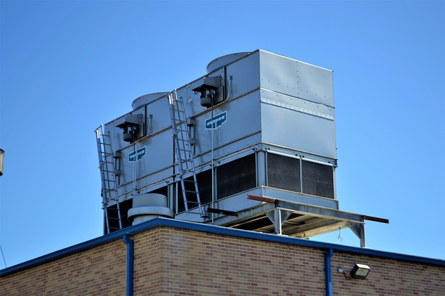 hvac system on a rooftop